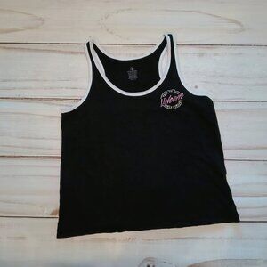 Volcom Womens True To This Since Forever Black And White Neon Sign Tank Top 🌺